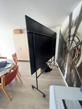 Whiteboard på hjul