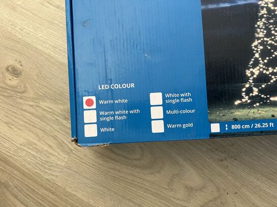 LED juletræ til flagstang - 10M m. 2000 LED - Ø5M