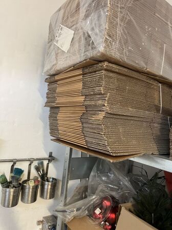 Reol META 3 fag inkl. indhold