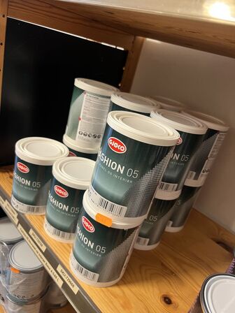 Parti GJØCO, JOTUN & BENGALACK i forsk. baser m.v. (se billeder)