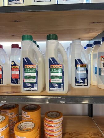 Salgsreol inkl. indhold - JOTUN m.v.