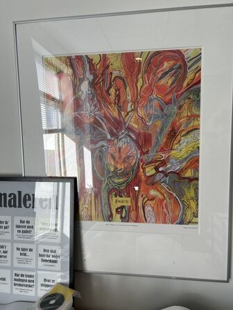 6 stk. dndrammede plakater, div. kunstnere, Kræftens Bekæmpelse