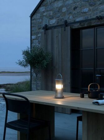 2 stk. nordlux linton udendørs bordlampe galvaniseret stål(ubrugt)