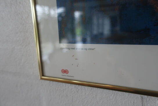 3 stk. indrammet plakater