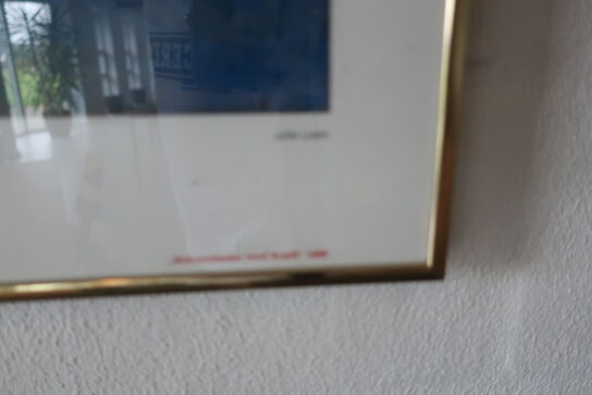 3 stk. indrammet plakater