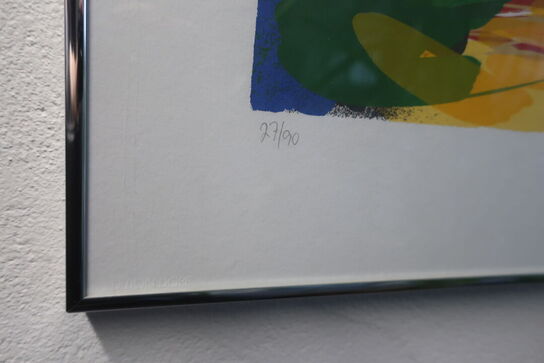 2 stk. indrammet plakater samt whiteboard