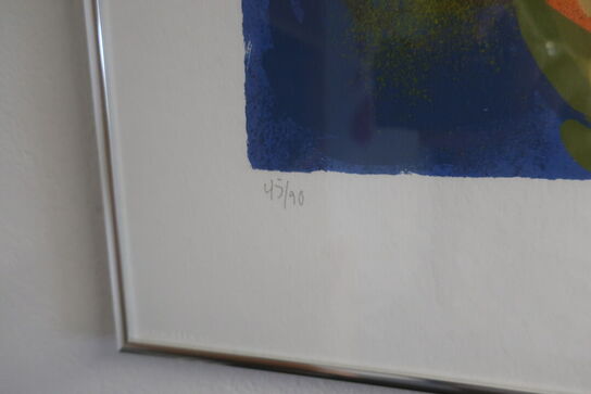 2 stk. indrammet plakater samt whiteboard