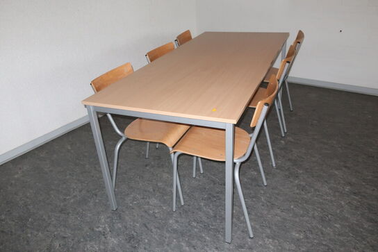 2 stk. mødeborde med 12 stk. stole