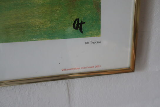 3 stk. indrammet plakater
