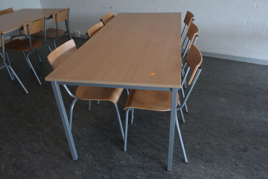 2 stk. mødeborde med 12 stk. stole