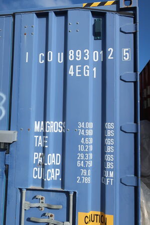 40" container nr. 3 extra høj