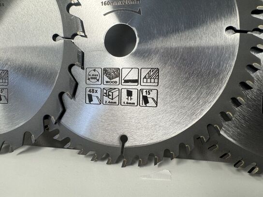 5 stk. ETE Professionel savklinge 160MM x 48T