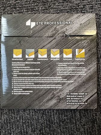 4 stk. ETE Professionel savklinge 165MM x 48T