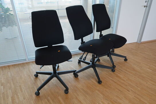 3 stk. kontorstole