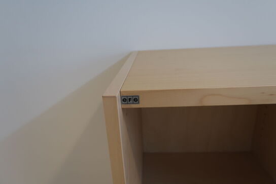 El. hæve/sænke skrivebord EFG, reol samt skuffemodul