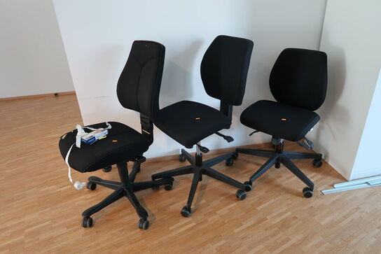 3 stk. kontorstole