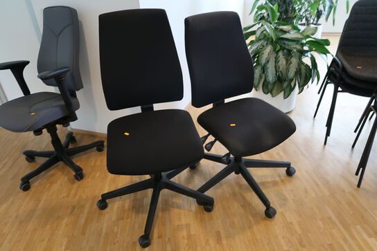 3 stk. kontorstole