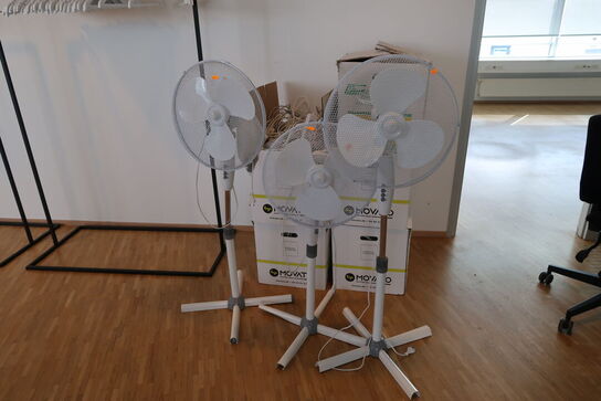 3 stk. gulvventilatorer