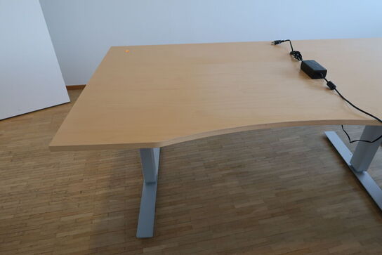 2 stk. el. hæve/sænke skrivebord EFG, skuffemoduler