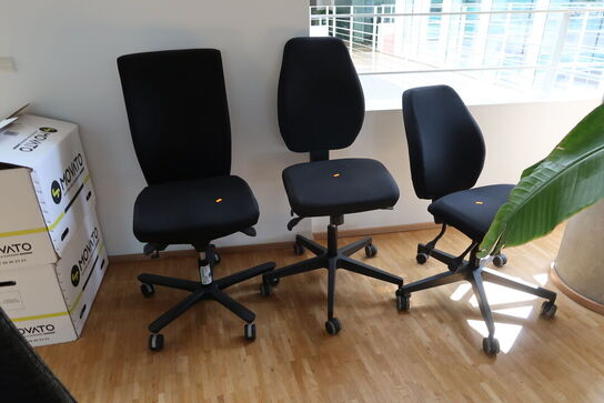 3 stk. kontorstole