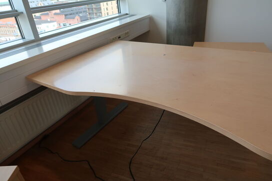 2 stk. el. hæve/sænke skrivebord EFG, skuffemoduler