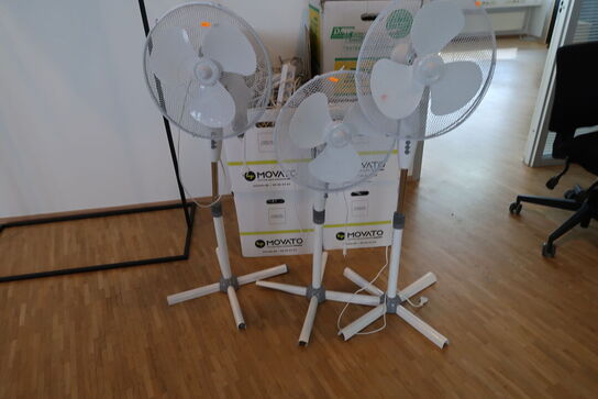 3 stk. gulvventilatorer