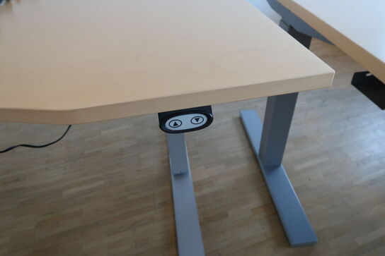 2 stk. el. hæve/sænke skrivebord EFG, skuffemoduler