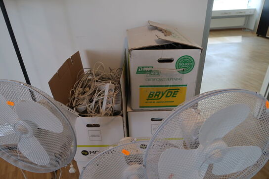 3 stk. gulvventilatorer