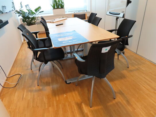 8 stk. mødestole HÅG H05 Comm 2 stk. mødeborde
