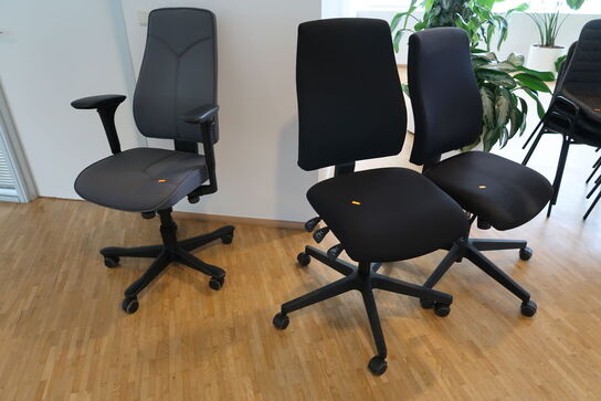 3 stk. kontorstole