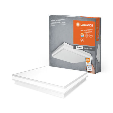 2 stk. ledvance loftlampe 42 watt led wifi 45 x 45 cm hvid(ubrugt)