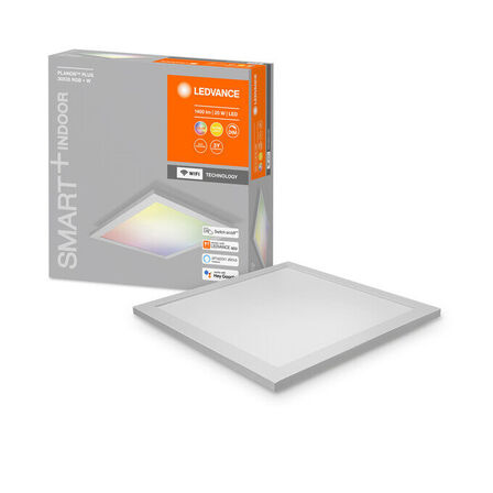 2 stk. ledvance planon plus 20 watt 30 x 30 cm loftlampe wifi rgb hvid(ubrugt)