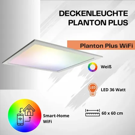 Ledvance loftlampe planon plus 36 watt led 60 x 60 cm wifi dæmpbar rgb(ubrugt)