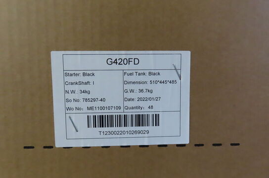 Benzinmotor LONCIN G420FD 15HK (Ubrugt)