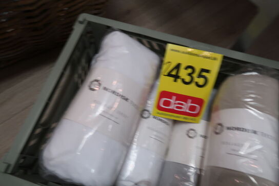 6 stk. Night & Day jersey boxlagen hvid 180x200x30 cm - ass. Farver 