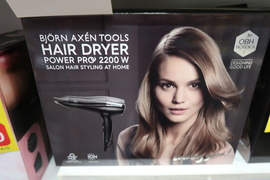 OBH Nordica Björn Axén Power Pro hårtørrer sort