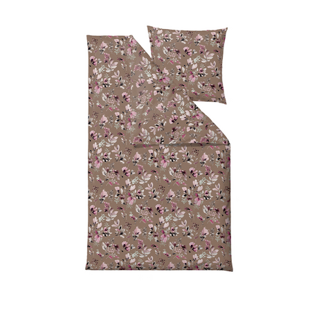 2 sæt Södahl Nights Bloom sengetøj taupe 140 x 220 cm