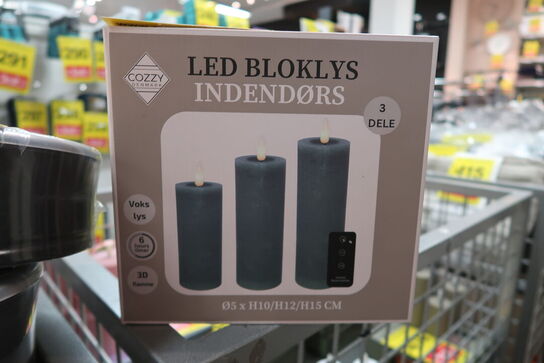 Bloklys grøn ø5xh-10-12,5-15 m/fj 3 pak 