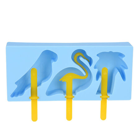 25 pk. Isforme med pind 3 stk. i 4 assorterede farver