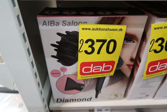 ALBA diamond H620DI hårtørrer AC Saloon sort 2200 watt