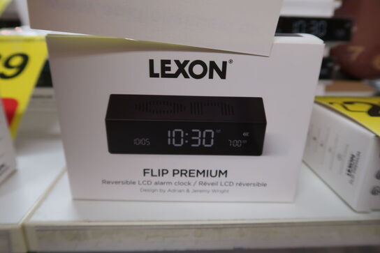 Lexon Flip Premium vækkeur LR152 sort