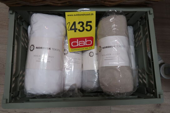 6 stk. Night & Day jersey boxlagen hvid 180x200x30 cm - ass. Farver 