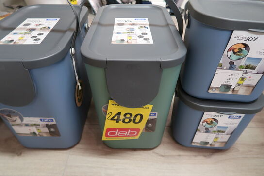 2 stk. Rotho affaldsspand 25 liter & 2 stk. Rotho affaldsspand 6 liter 
