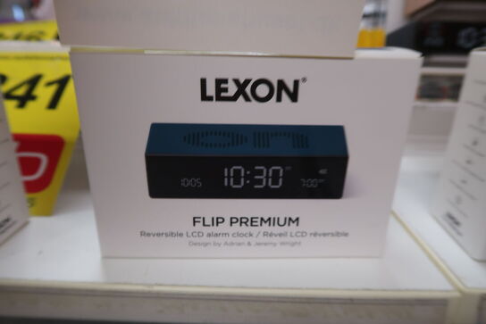 Lexon Flip Premium vækkeur LR152 blå