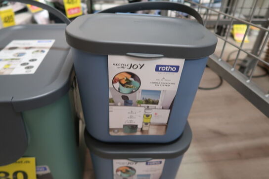 2 stk. Rotho affaldsspand 25 liter & 2 stk. Rotho affaldsspand 6 liter 