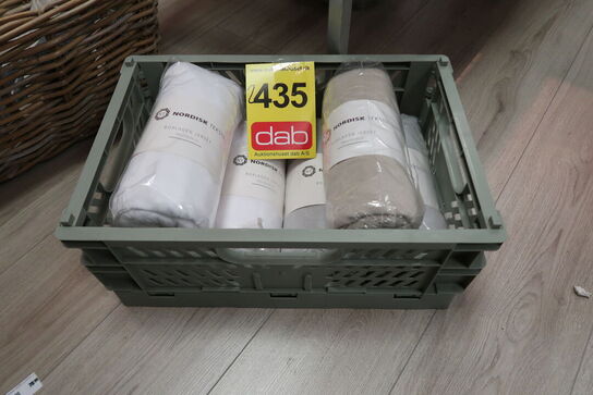 6 stk. Night & Day jersey boxlagen hvid 180x200x30 cm - ass. Farver 