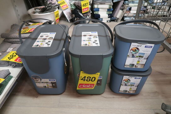 2 stk. Rotho affaldsspand 25 liter & 2 stk. Rotho affaldsspand 6 liter 