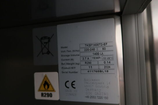 Fryseskab GGM GASTRO TKSF1400T2-EF