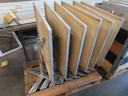 6 stk. foldbare Cafeborde. 