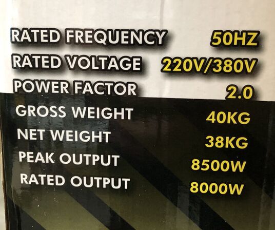 DutchStahl DS9500W Benzindrevet Generator 